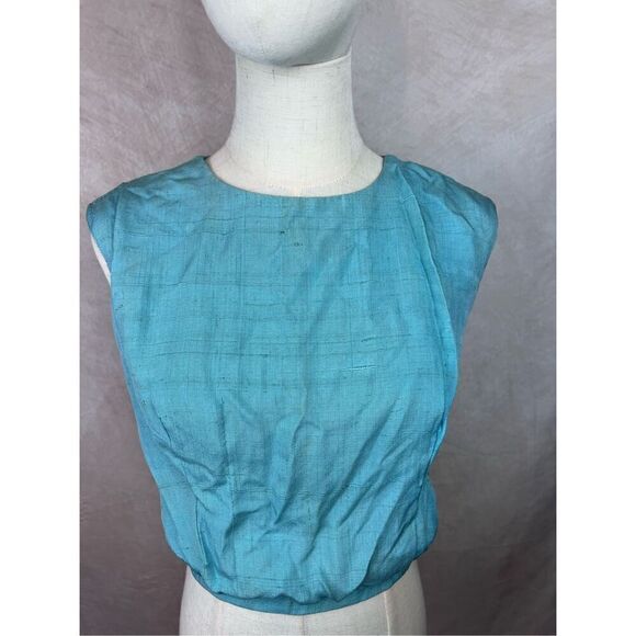 Vintage 1940s 1950s Button Back Blouse - Picture 4 of 10